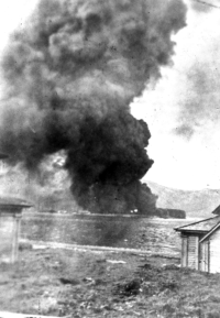 1942: Dutch Harbor, AK, 3 June 1942. Japanese Attack.  [Sam Shout]